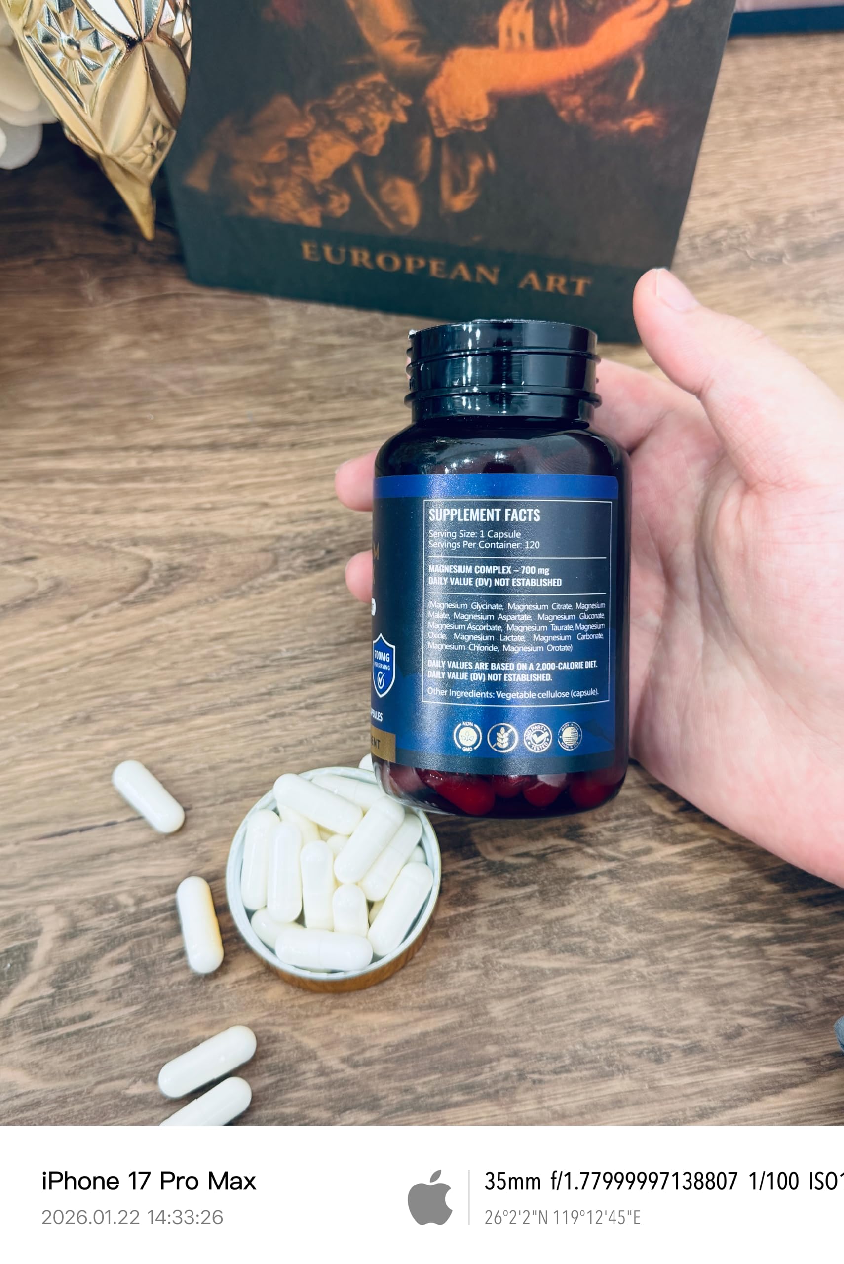 SPNHKOV Magnésium 12-en-1 – produit vegan et sans allergènes courants