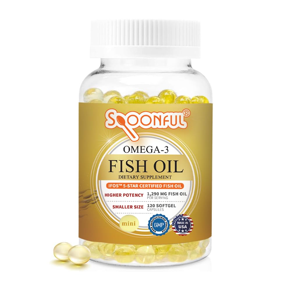 Spoonful Mini Omega3 - bouteille: oméga-3 pur pour une routine quotidienne.
