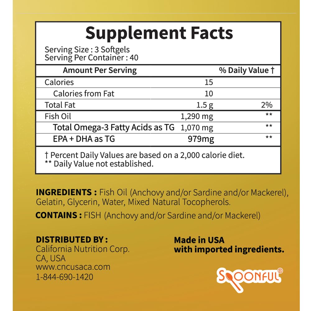 Spoonful Mini Omega3 - emballage pratique: gélules faciles à emporter.