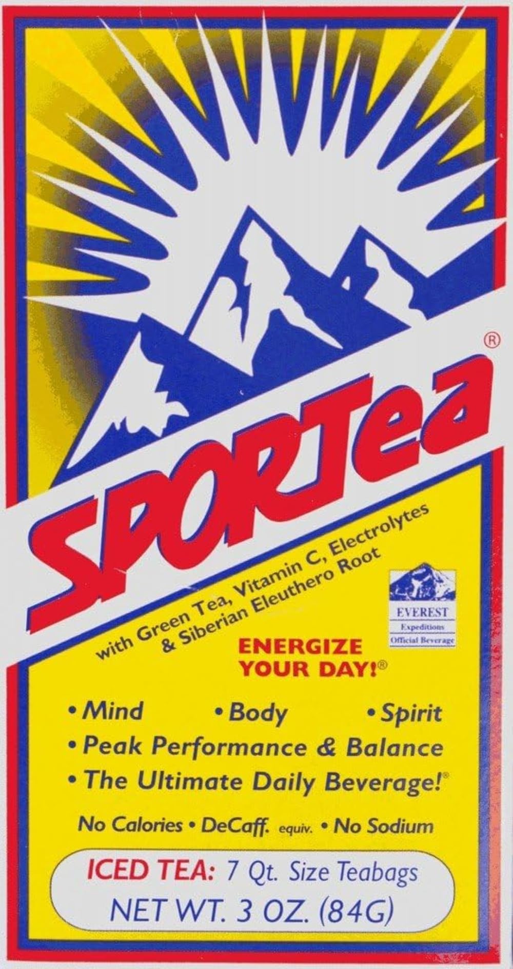 SPORTea glacée : sachets thé 7 pour infusion rapide et rafraîchissante