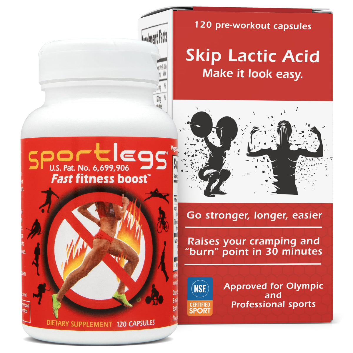 SportLegs Fast Fitness Boost, la bouteille prête pour un entraînement fluide.