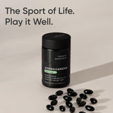 Tests tiers et contrôle qualité du produit Sports Research Ashwagandha Softgels.