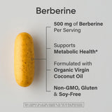 Bouteille Sports Research Berberine, 90 gélules, format pratique et durable