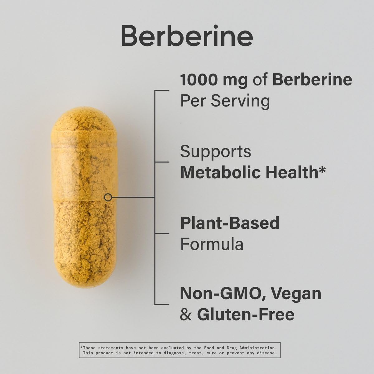 Sports Research Berberine - bouteille avec gelules, presentation compacte et pratique.