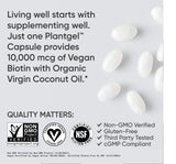 Sports Research Biotin 10 000 mcg - huile noix de coco biologique.