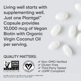 Sports Research Biotine étiquette vegan certifiée : transparence et choix éthique.