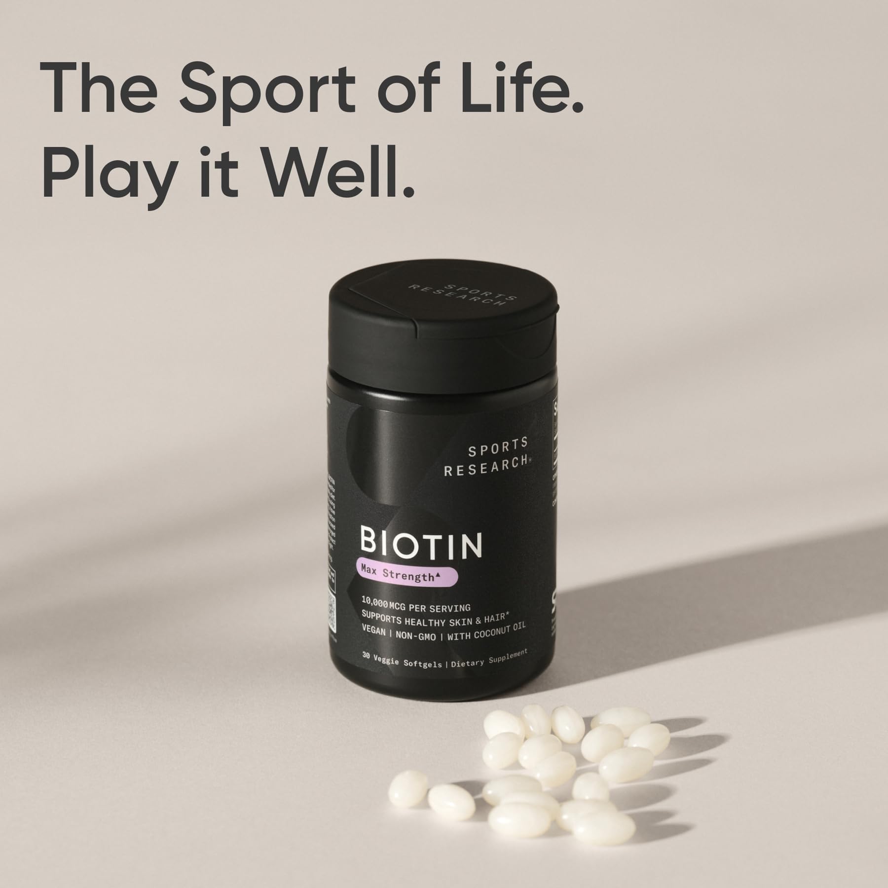 Soutien potentiel cheveux et peau grâce à la biotine.