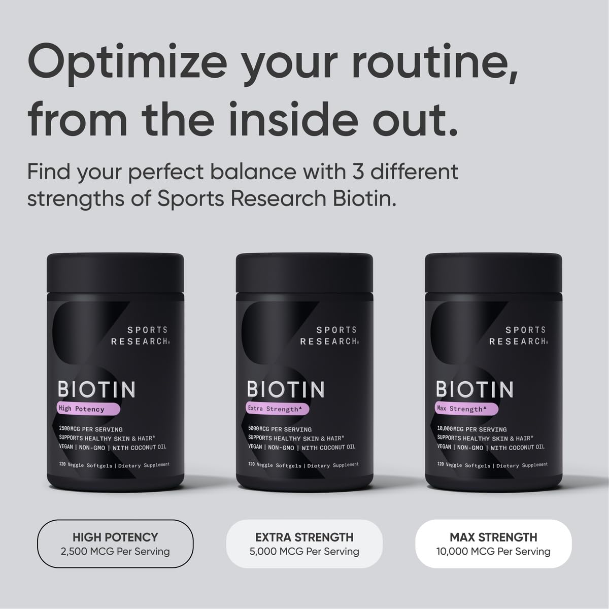 Sports Research Biotine conseils santé : possible soutien du métabolisme des nutriments.