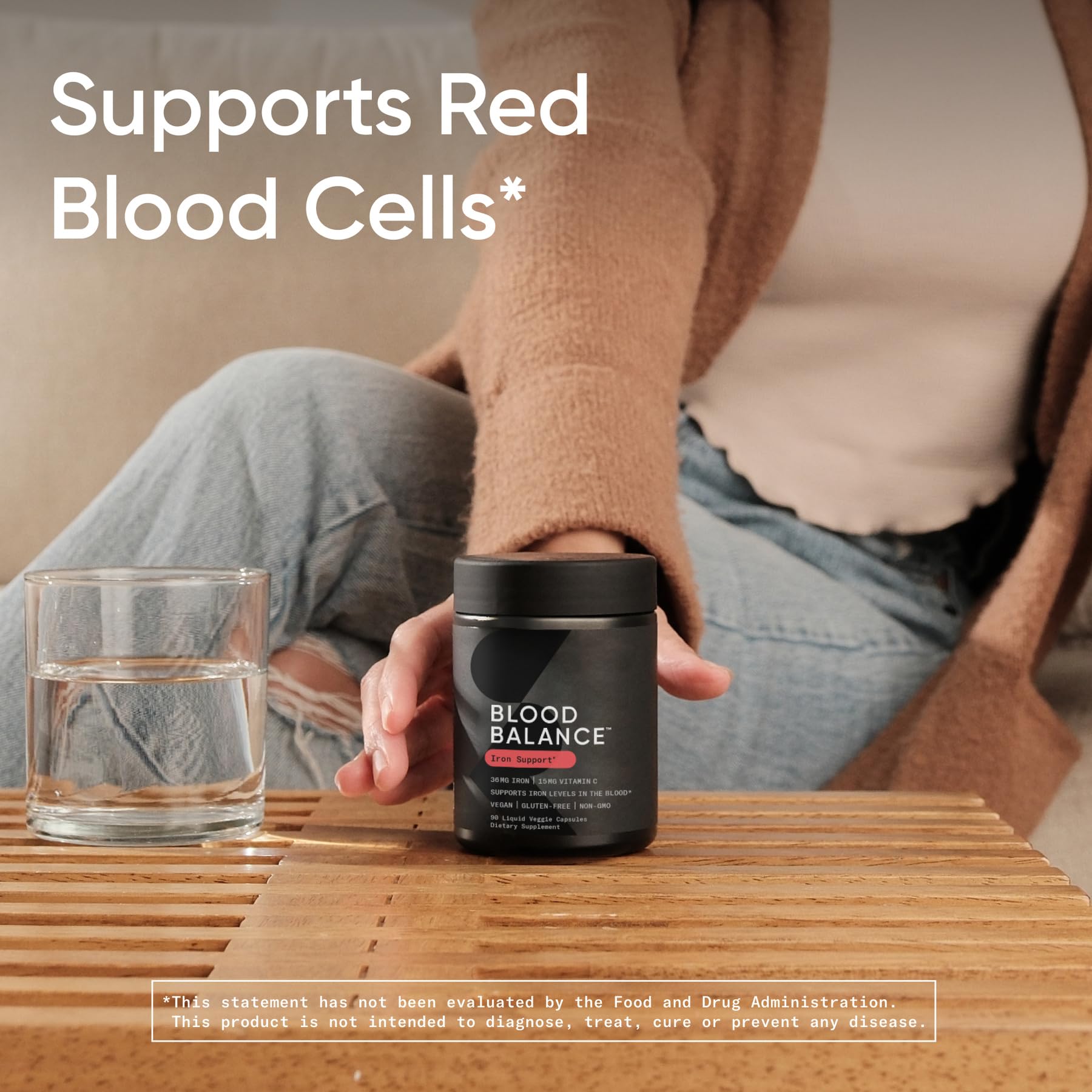 Sports Research Blood Balance – capsules et vitamine C, favorisant l absorption et le transport d oxygene