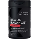 Sports Research Blood Balance – bouteille de capsules indiquant fer et vitamine C pour l absorption