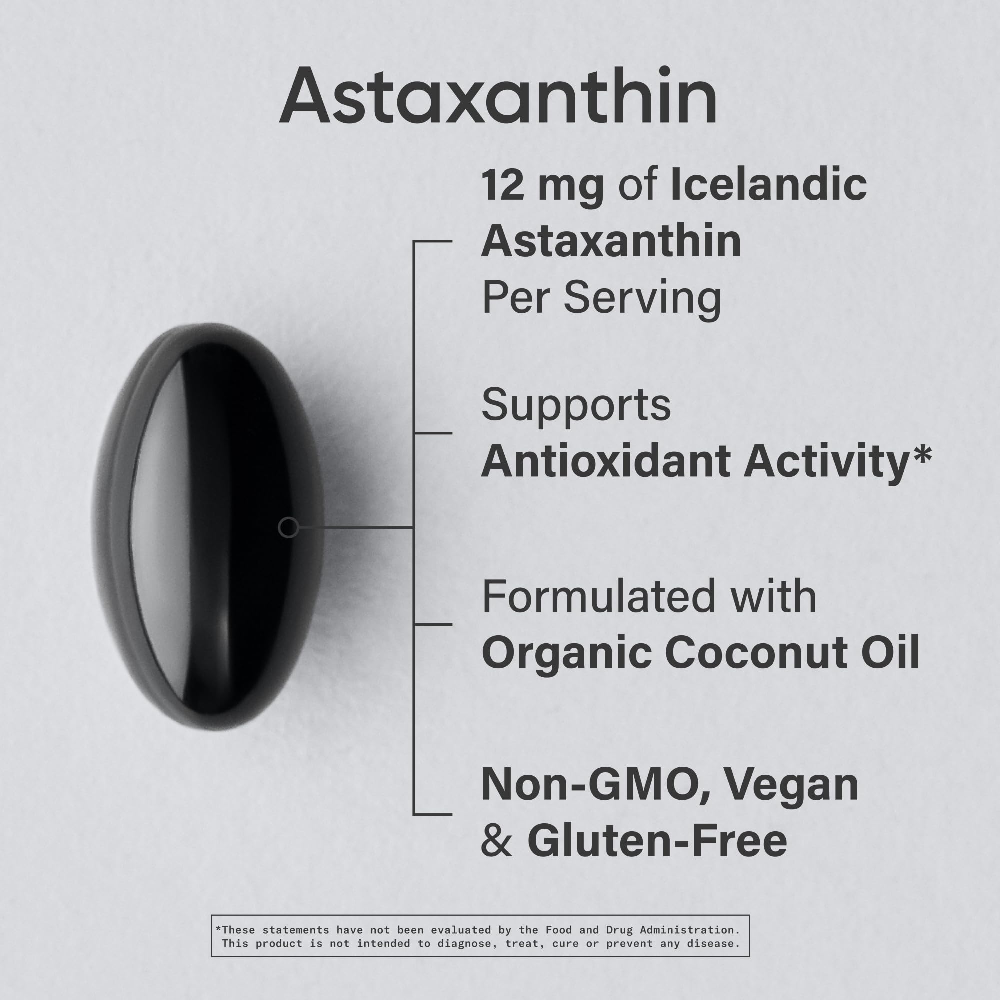Sports Research astaxanthine vegan capsules: gélules d’algues pour potentiel soutien des yeux et de la peau.