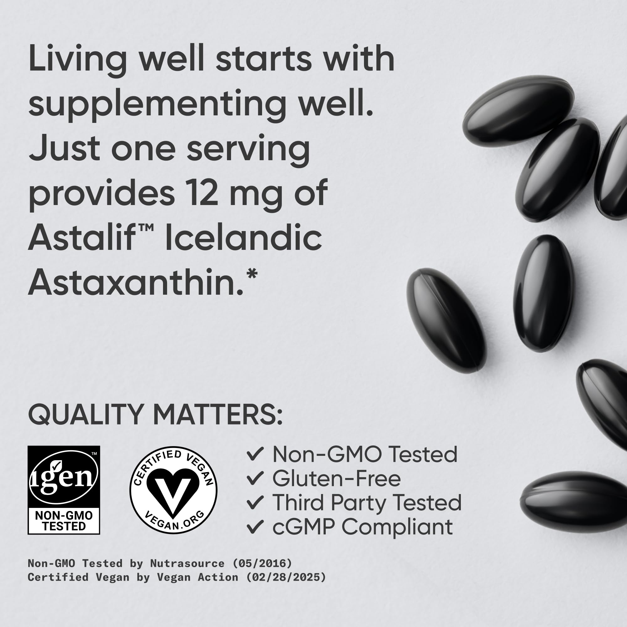 Sports Research astaxanthine vegan capsules: format pratique pour une routine quotidienne.