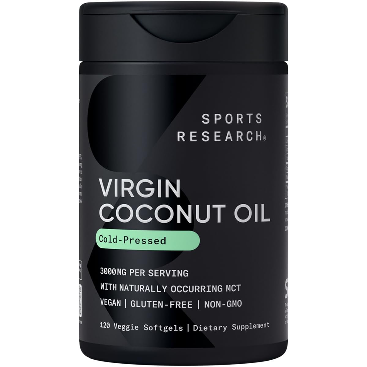 Sports Research capsules huile coco bio — capsule et flacon — énergie naturelle au quotidien.