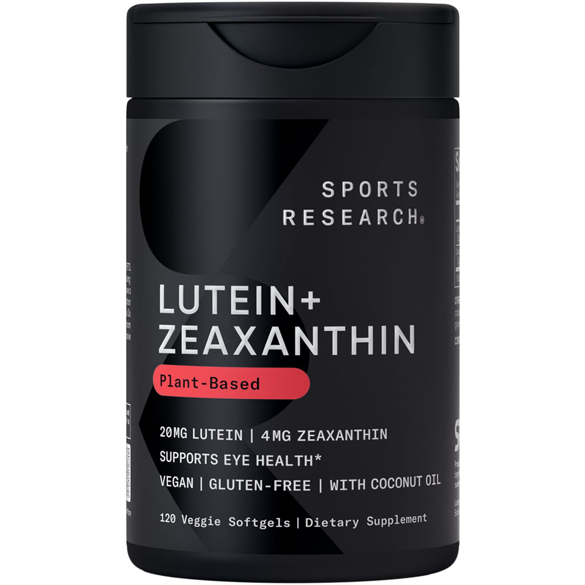 Sports Research Luteine Zeaxanthine, capsules végétales pour le soutien oculaire quotidien.