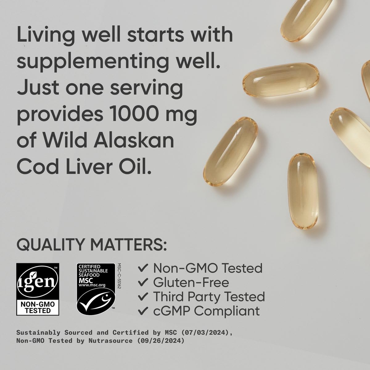 Certifications MSC et IFOS pour Sports Research Omega-3, qualité et durabilité