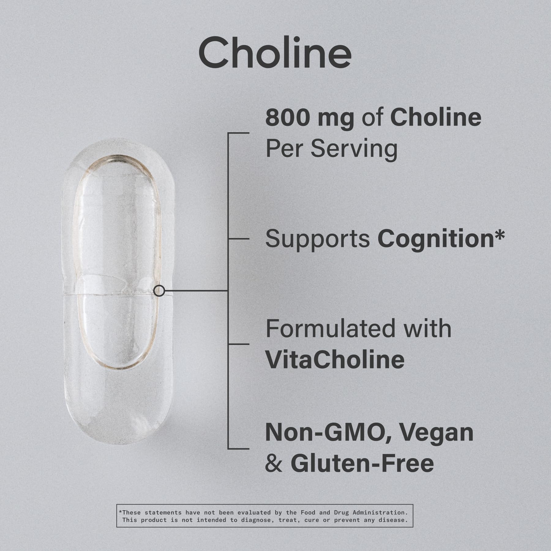 Capsules vegan 800 mg pour le soutien cognitif potentiel.