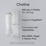 Capsules vegan 800 mg pour le soutien cognitif potentiel.
