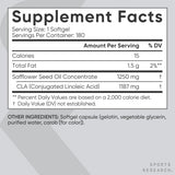 Sports Research CLA 1250 mg — dose quotidienne recommandée pour les sportifs
