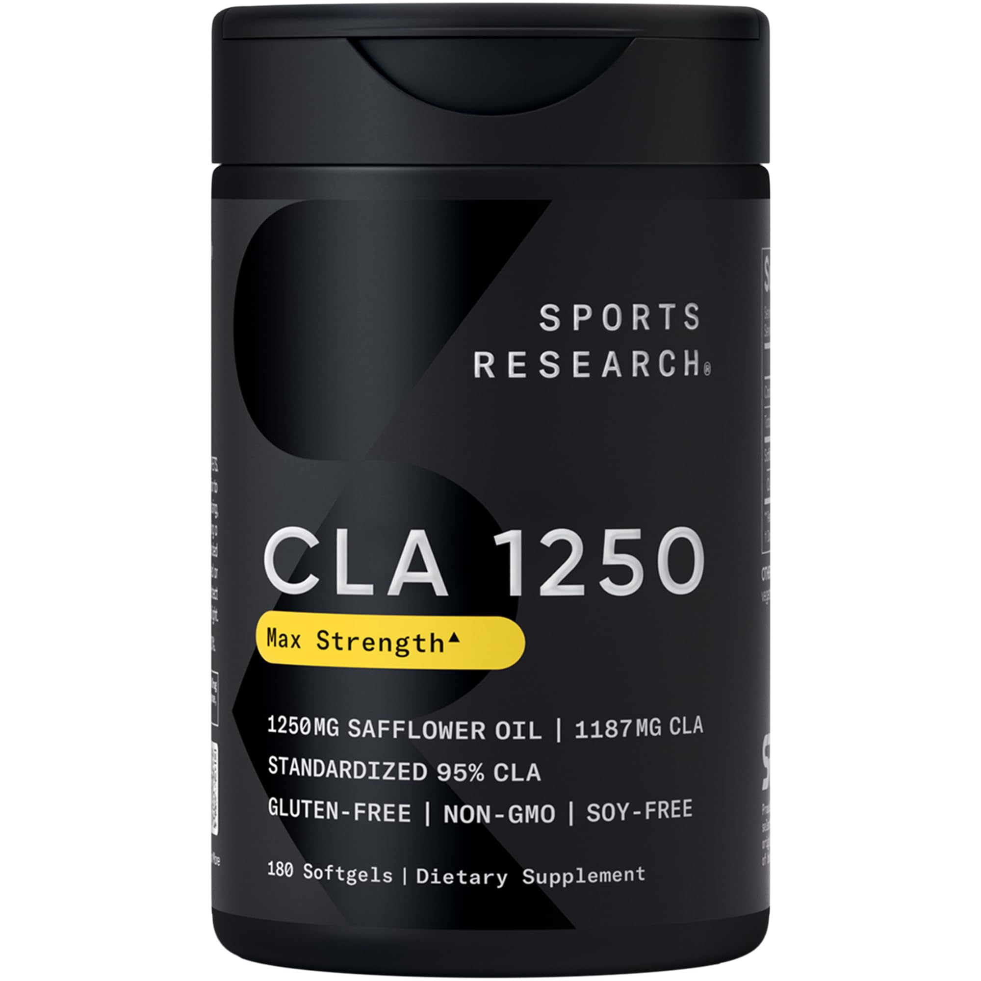 Sports Research CLA 1250 mg — flacon contenant les capsules pour l'entraînement