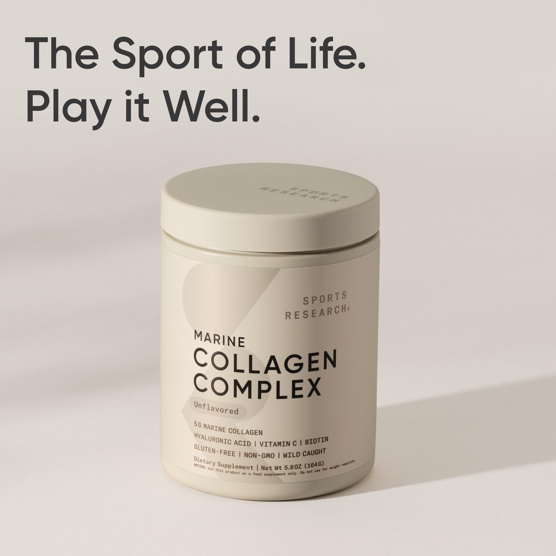 Sports Research Collagen Beauty, boisson prête à consommer après mélange simple.