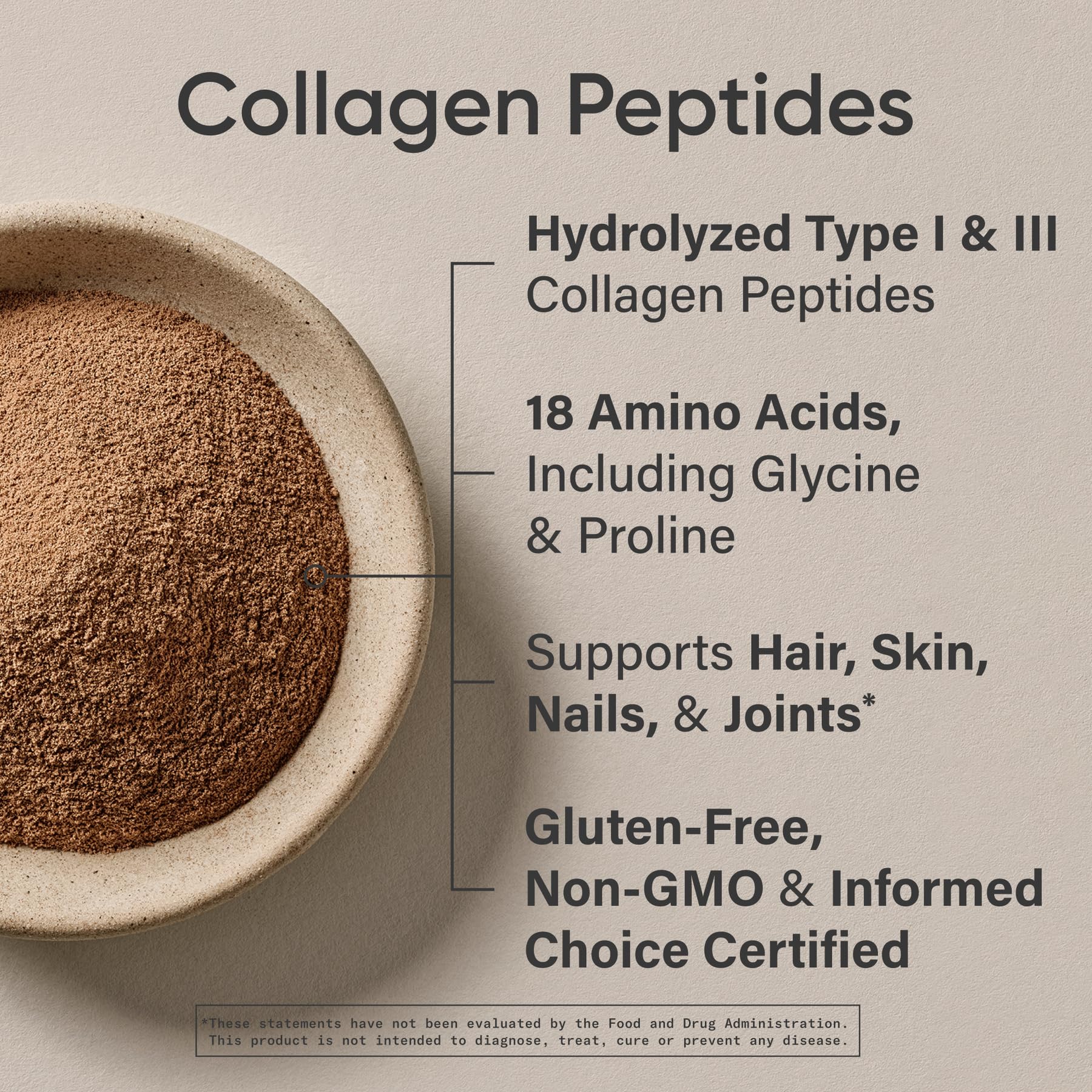 Sports Research Collagen hydrolisée pour peau et articulation, usage quotidien.