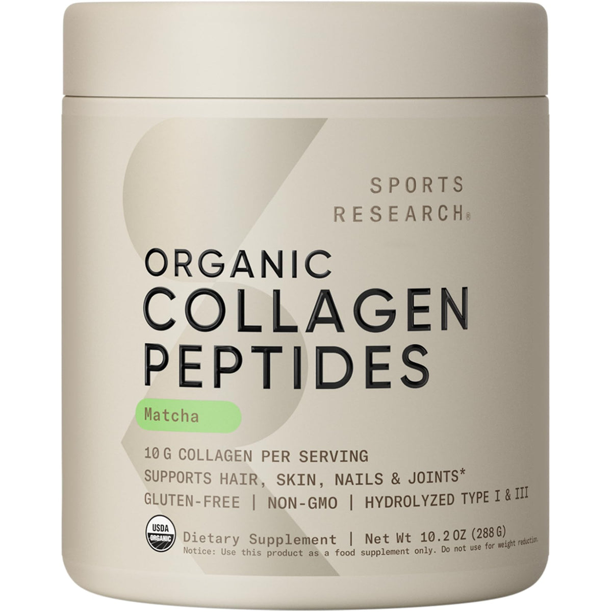 Sports Research Collagen Matcha: dose facile pour démarrer la journée.