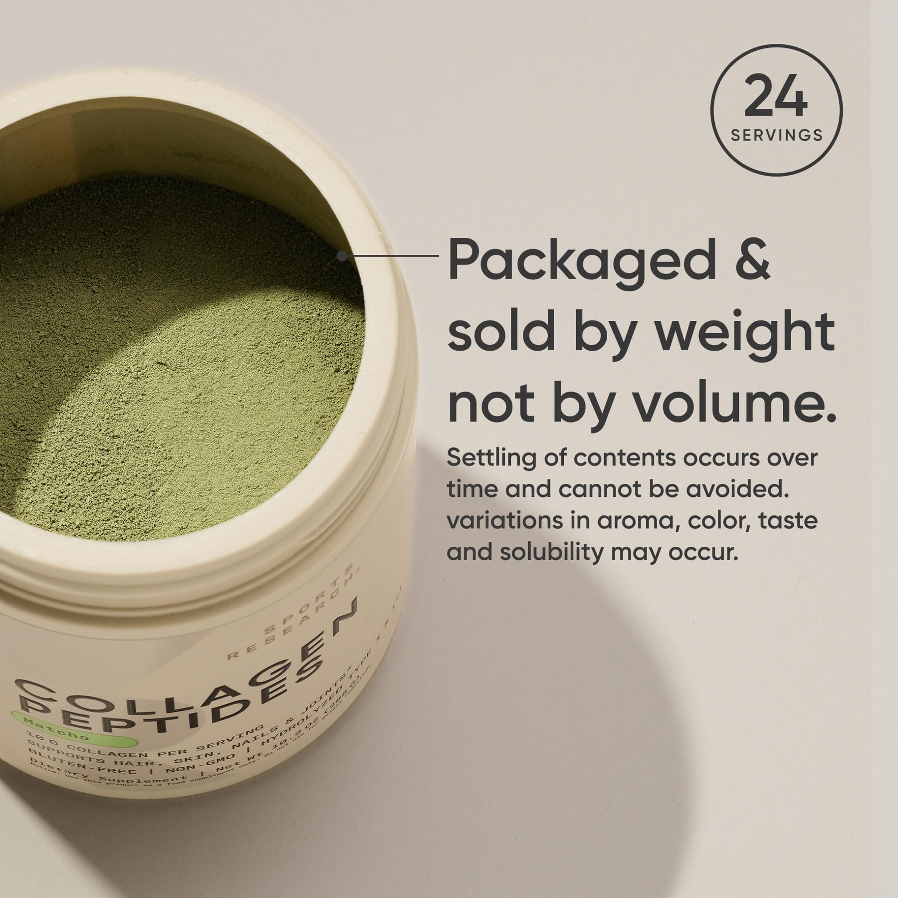 Sports Research Collagen Matcha: shake post-entraînement rapide et pratique.