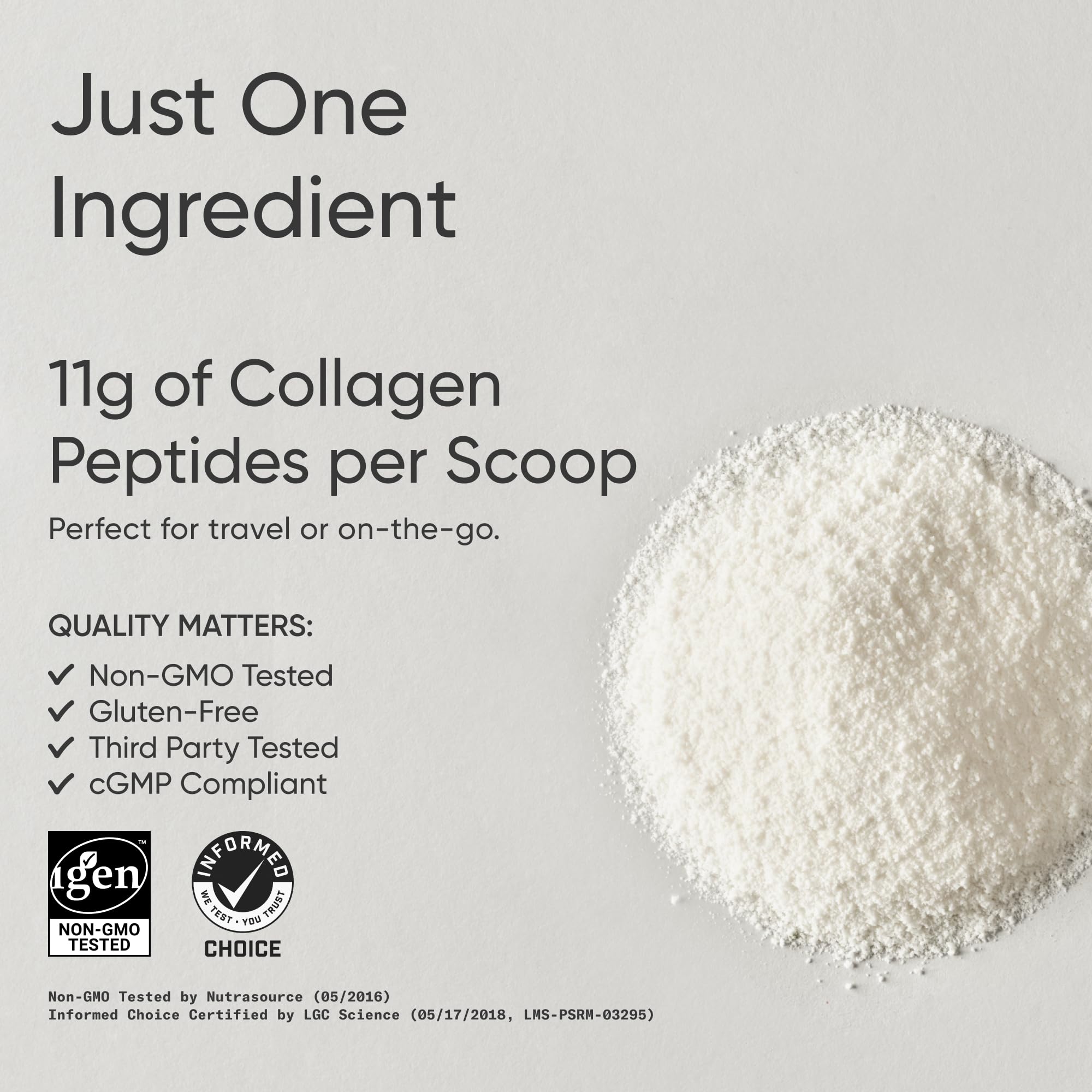 Sachets individuels Sports Research Collagen Peptides faciles à emporter