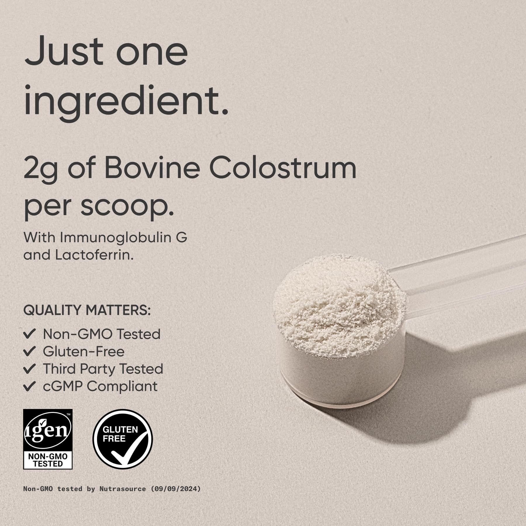 Sports Research Colostrum Poudre, scoop inclus, dosage précis pour vos boissons.