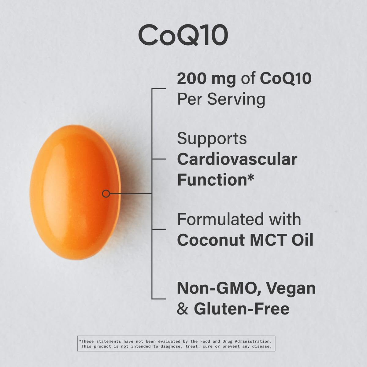 Sports Research CoQ10, gélules avec huile coco MCT pour absorption améliorée.