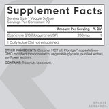 Sports Research CoQ10 non-OGM vérifié pour une qualité fiable.