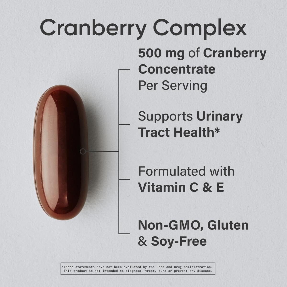 Gélules Sports Research Cranberry Fruit Complex faciles à avaler et intégrer à la routine