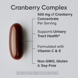 Gélules Sports Research Cranberry Fruit Complex faciles à avaler et intégrer à la routine