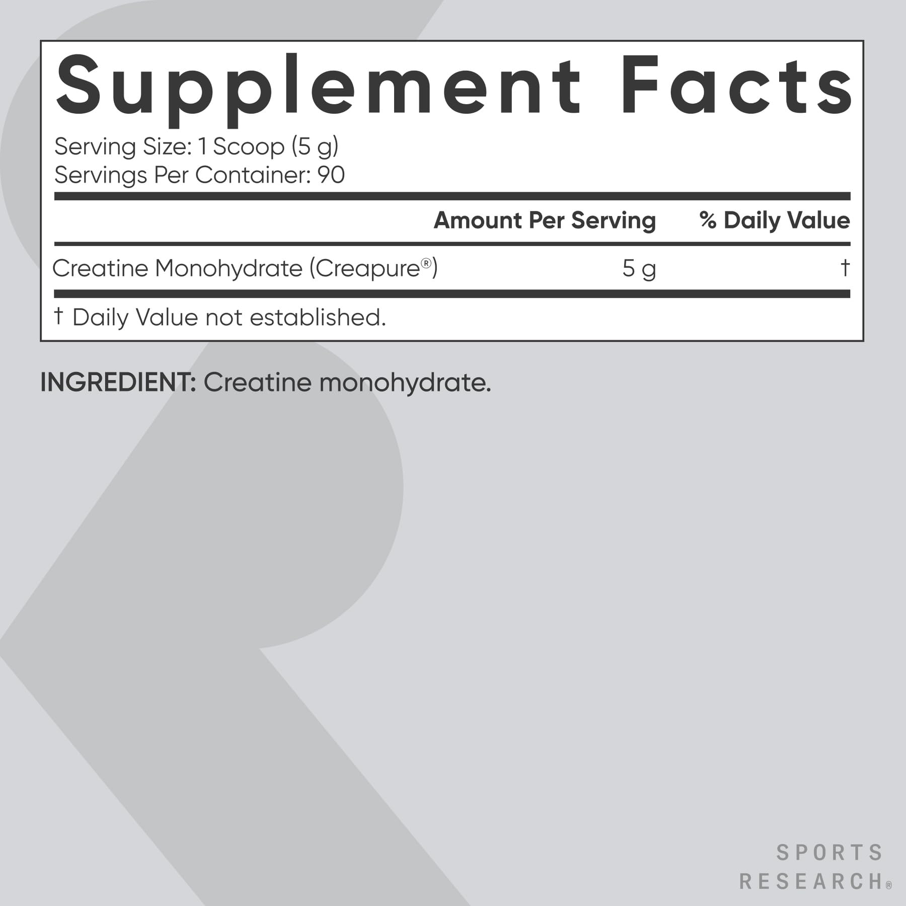 Sports Research Creapure Creatine Monohydrate – athlète utilisant le produit pendant l’entraînement.