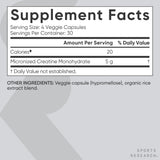 Avant après entraînement avec Créatine Monohydrate de Sports Research
