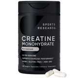 Sports Research Créatine Monohydrate, capsules pour énergie musculaire