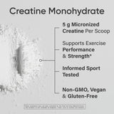 Sports Research Creatine Monohydrate, pot de 10,58 oz, stockage simple pour une utilisation régulière