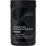 Sports Research Creatine Monohydrate, poudre micronisée pour un mélange rapide dans votre boisson.