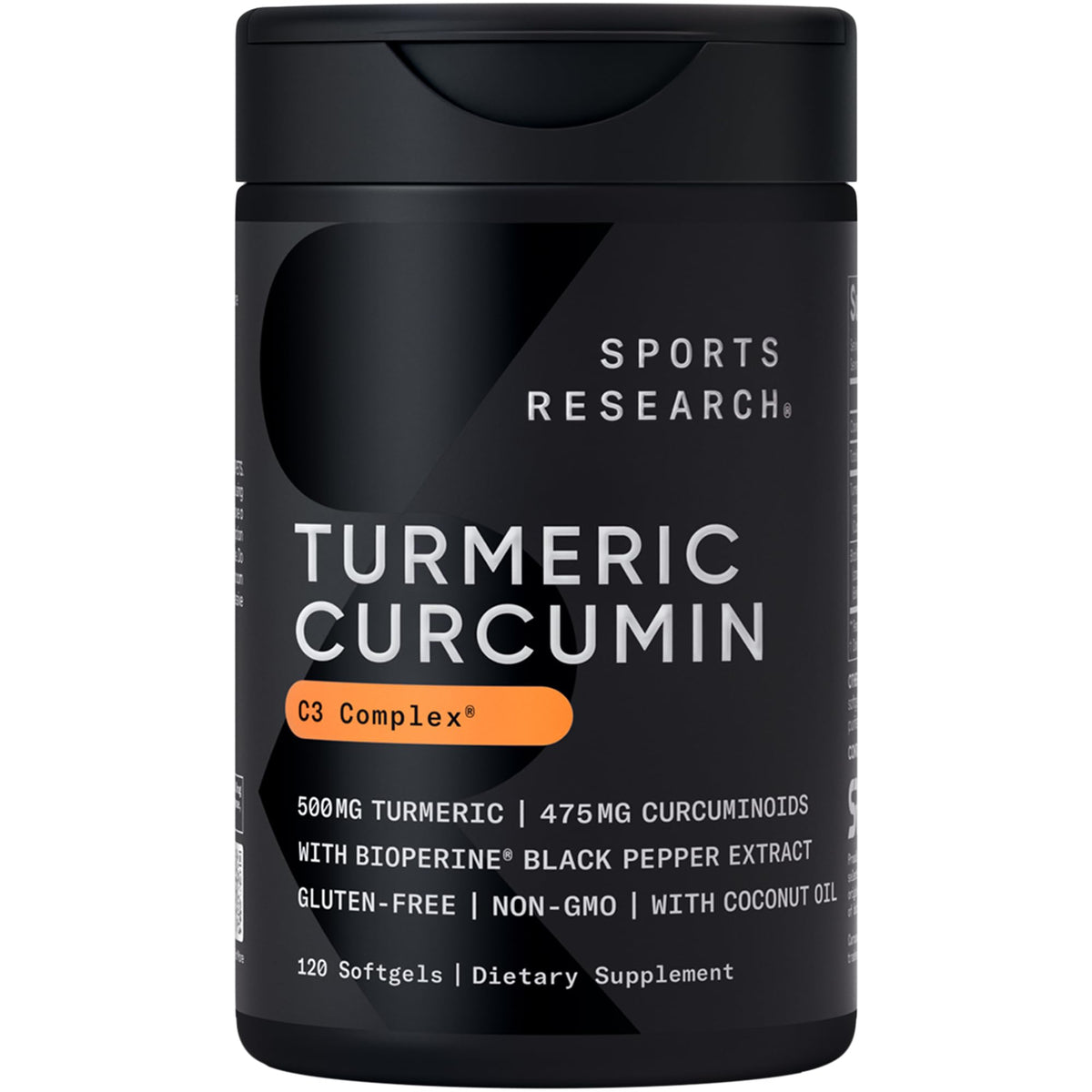 Sports Research Curcuminoïdes C3 Complex – gélules et bouteille, rituel bien-être quotidien.