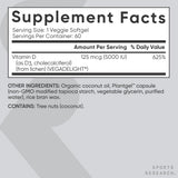 Sports Research D3 végane, huile de coco, meilleure biodisponibilité.