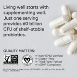 Sports Research Daily Probiotics, capsules véganes: consommation quotidienne pratique.