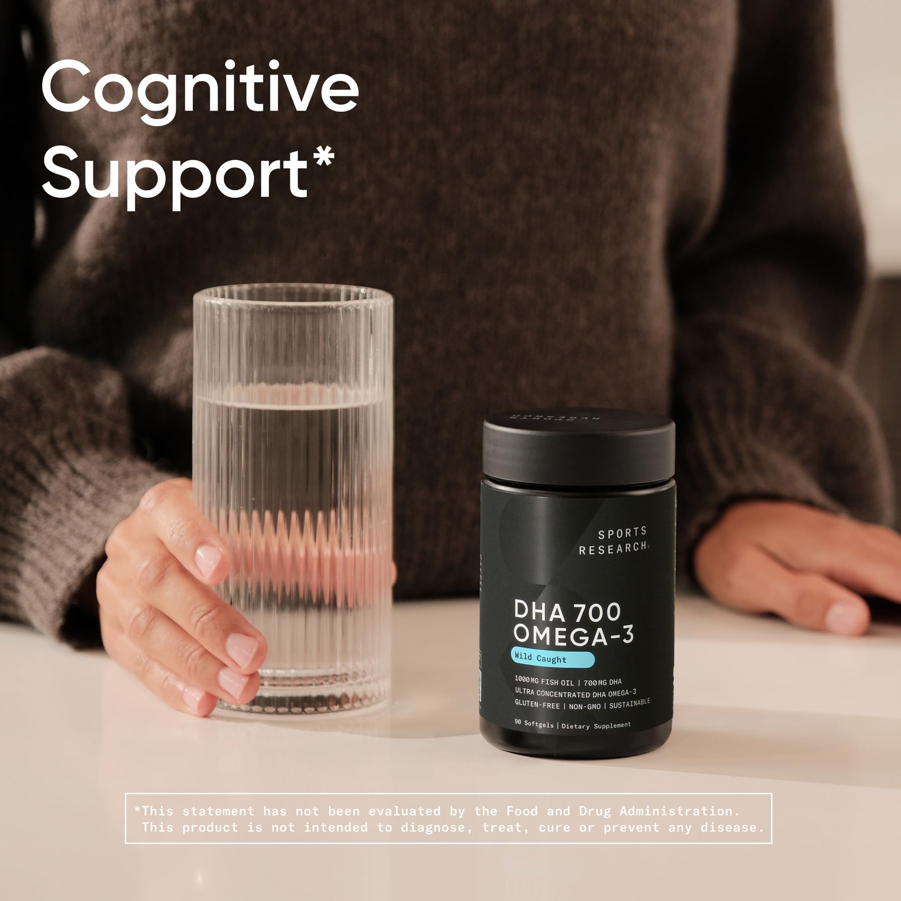 Sports Research DHA Omega-3 certification IFOS rassure sur qualité et fraîcheur.