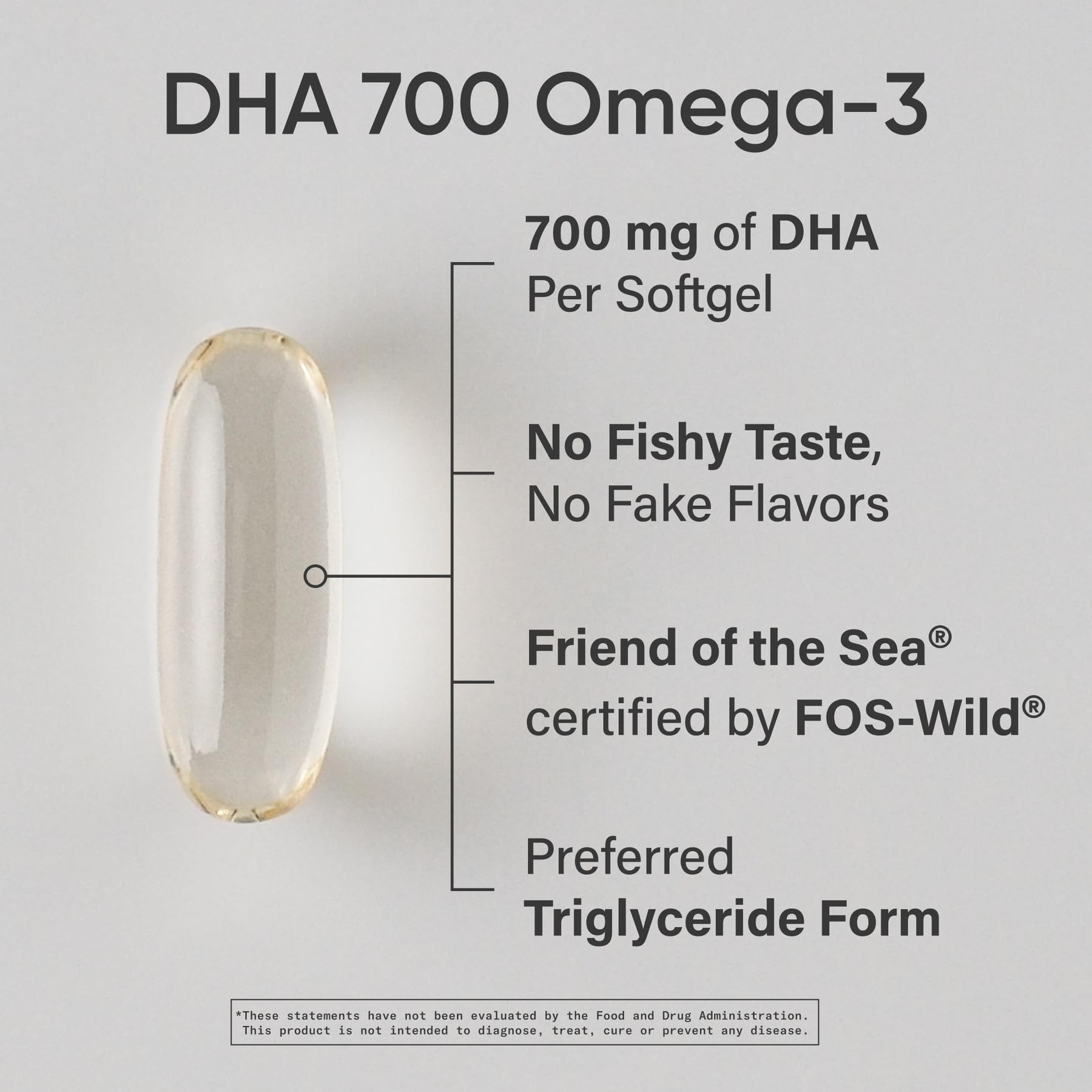 Sports Research DHA Omega-3 étiquette et certifications IFOS garantissant pureté et traçabilité.