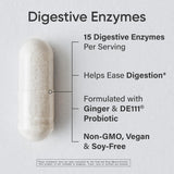 Sports Research Enzymes digestives capsules, format pratique après les repas pour les glucides et les graisses.