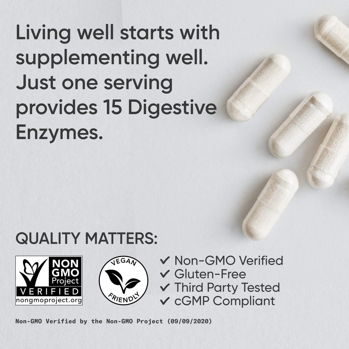 Dosage des enzymes digestives Sports Research, facilité d’utilisation quotidienne.