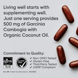 Sports Research Garcinia Cambogia – étiquette indiquant 60% HCA et standardisation visible.