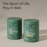 Gros plan sur spiruline et ashwagandha dans Sports Research Greens.