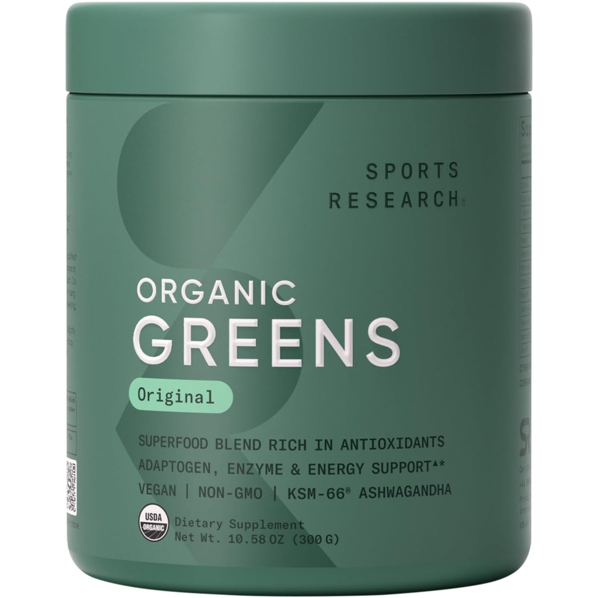 Sports Research Greens Original, shake facile et soutien digestif quotidien.