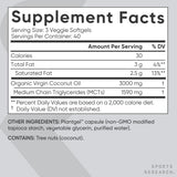 Sports Research huile coco extra vierge non raffinée — pureté naturelle et sans solvants.
