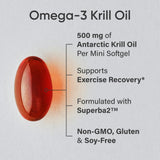 Sports Research Mini Gels Krill – capsule facile à avaler.